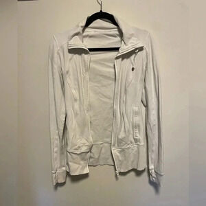 White size 4  Lululemon zip up